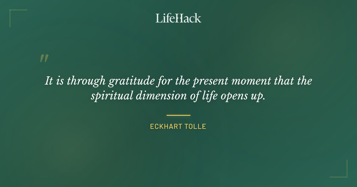 Quote by Eckhart Tolle
