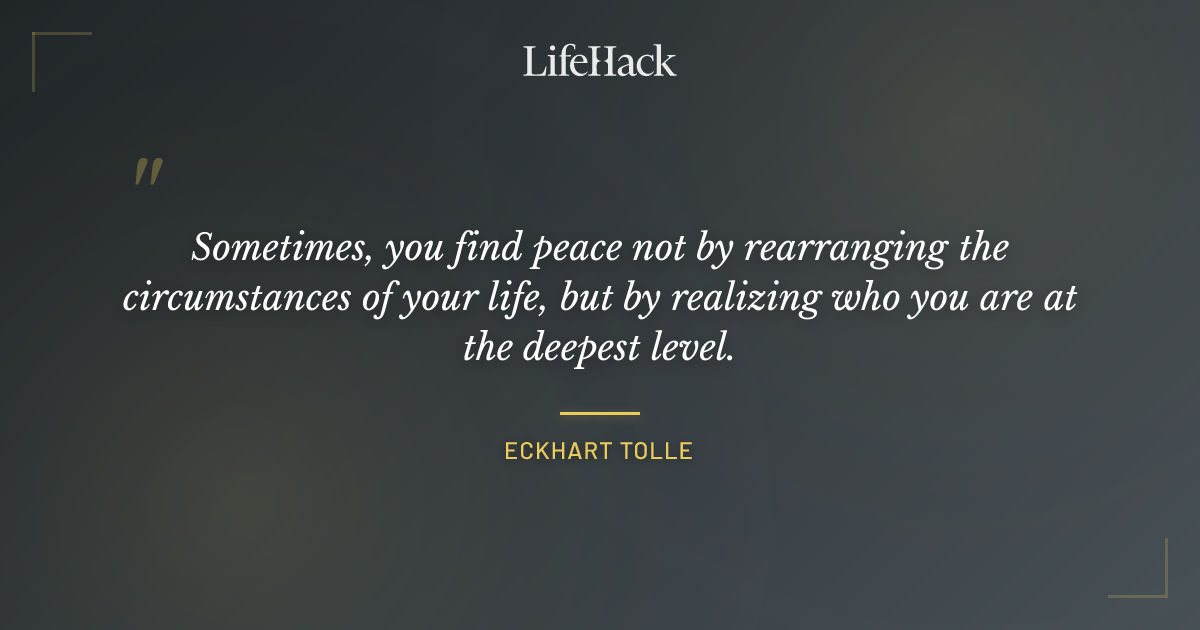 Quote by Eckhart Tolle