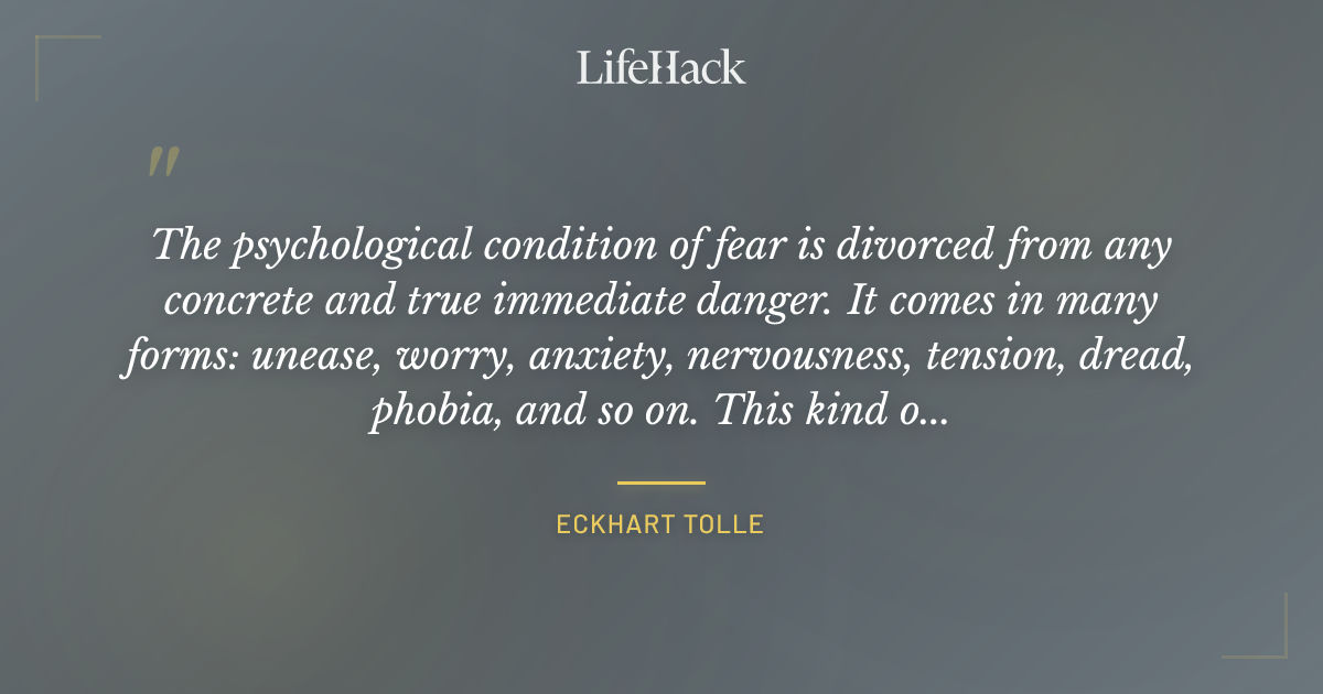 Quote by Eckhart Tolle