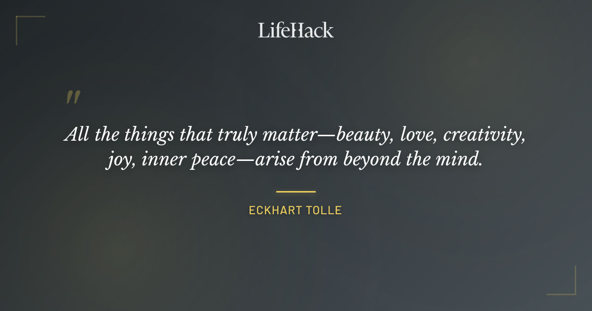 Quote by Eckhart Tolle