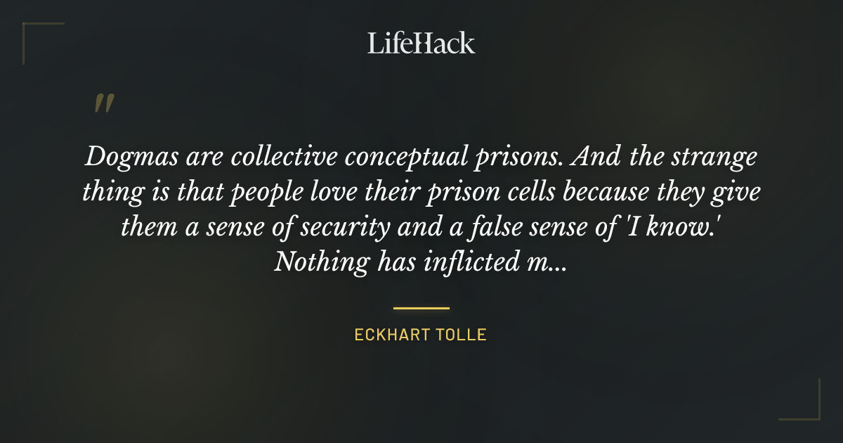 Quote by Eckhart Tolle