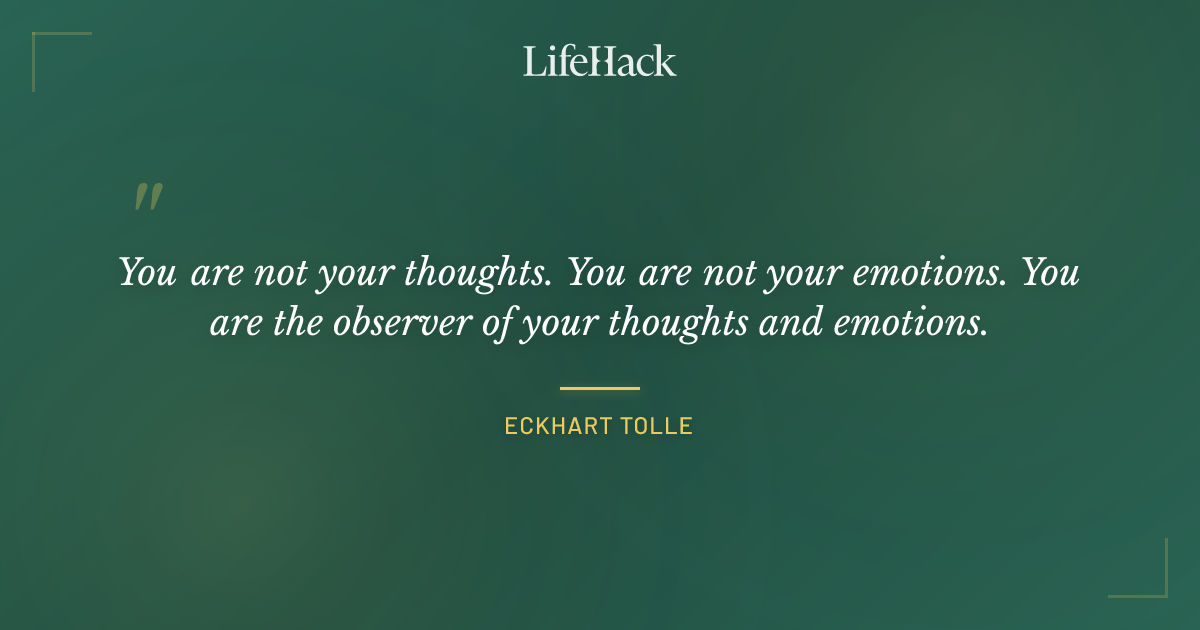 Quote by Eckhart Tolle