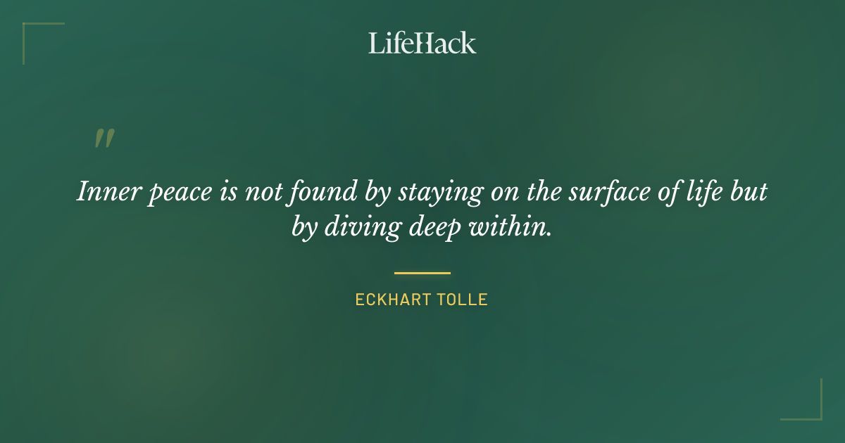 Quote by Eckhart Tolle