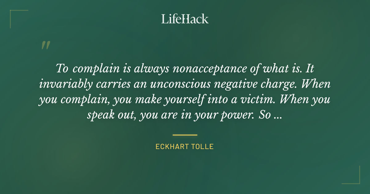 Quote by Eckhart Tolle
