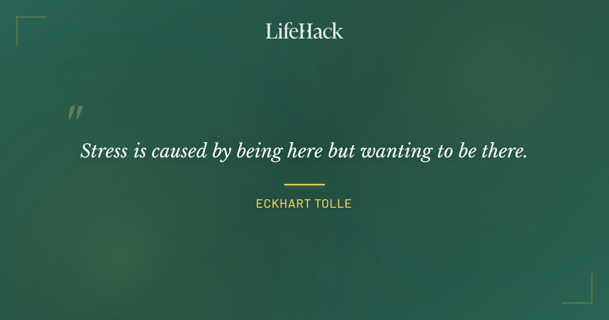 Quote by Eckhart Tolle