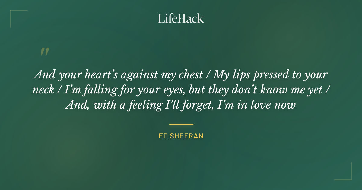 Quote by Ed Sheeran