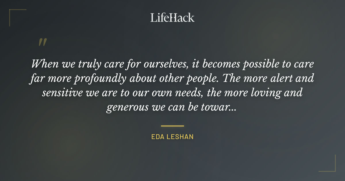 Quote by Eda LeShan