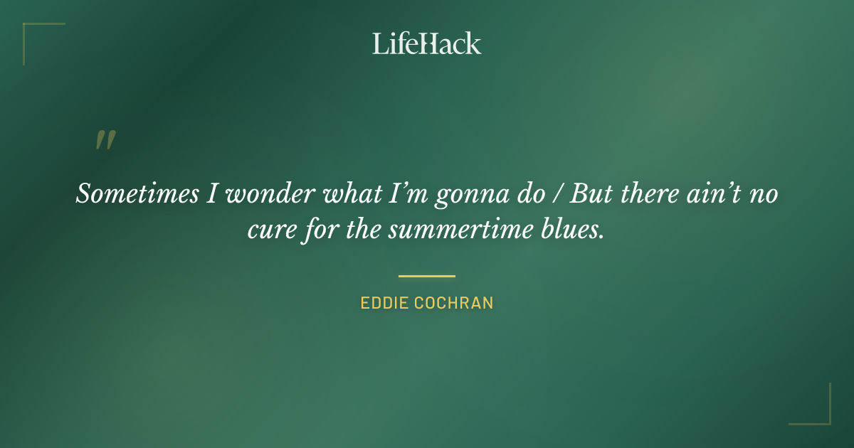 Quote by Eddie Cochran