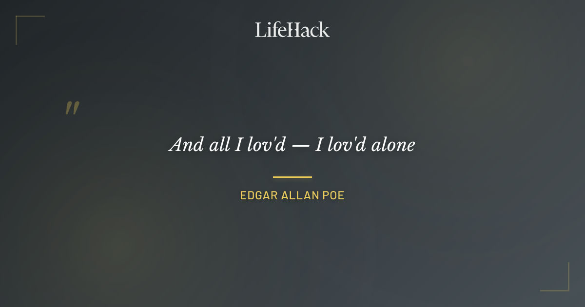 Quote by Edgar Allan Poe
