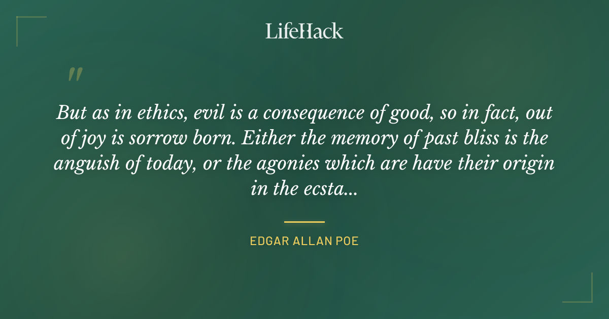 Quote by Edgar Allan Poe