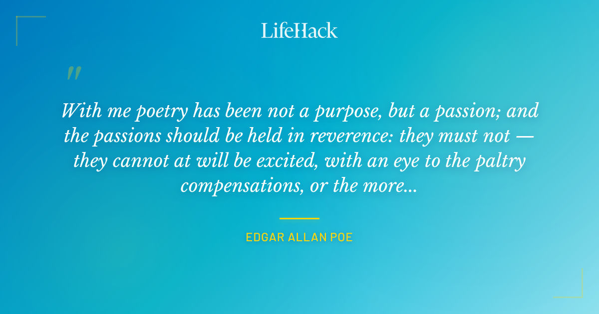Quote by Edgar Allan Poe