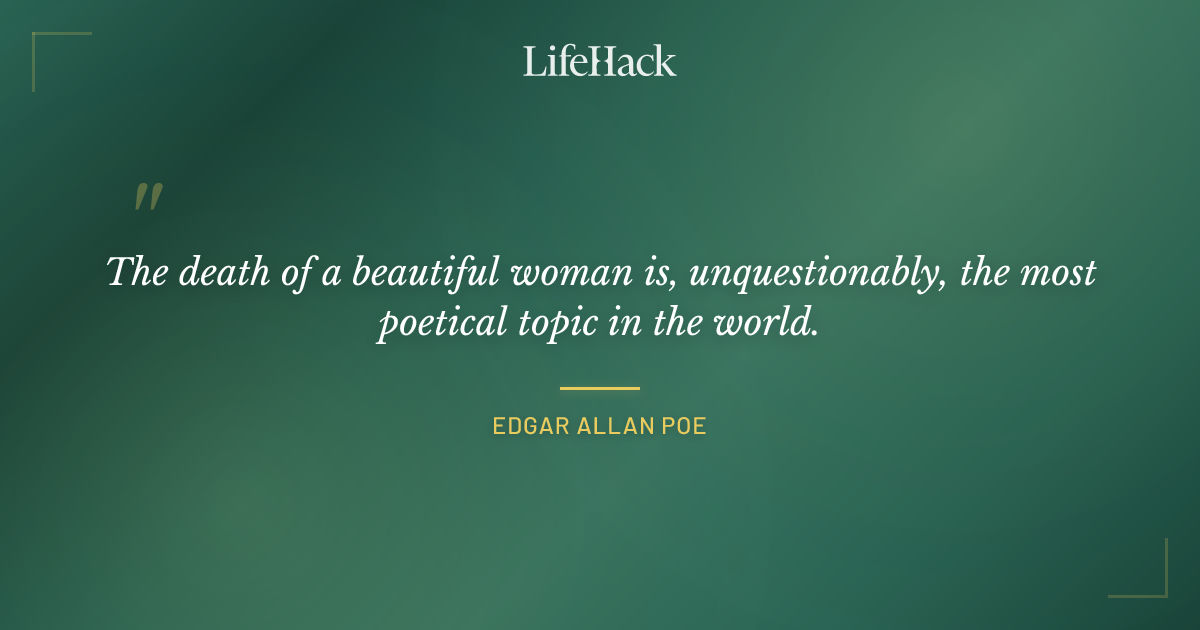 Quote by Edgar Allan Poe