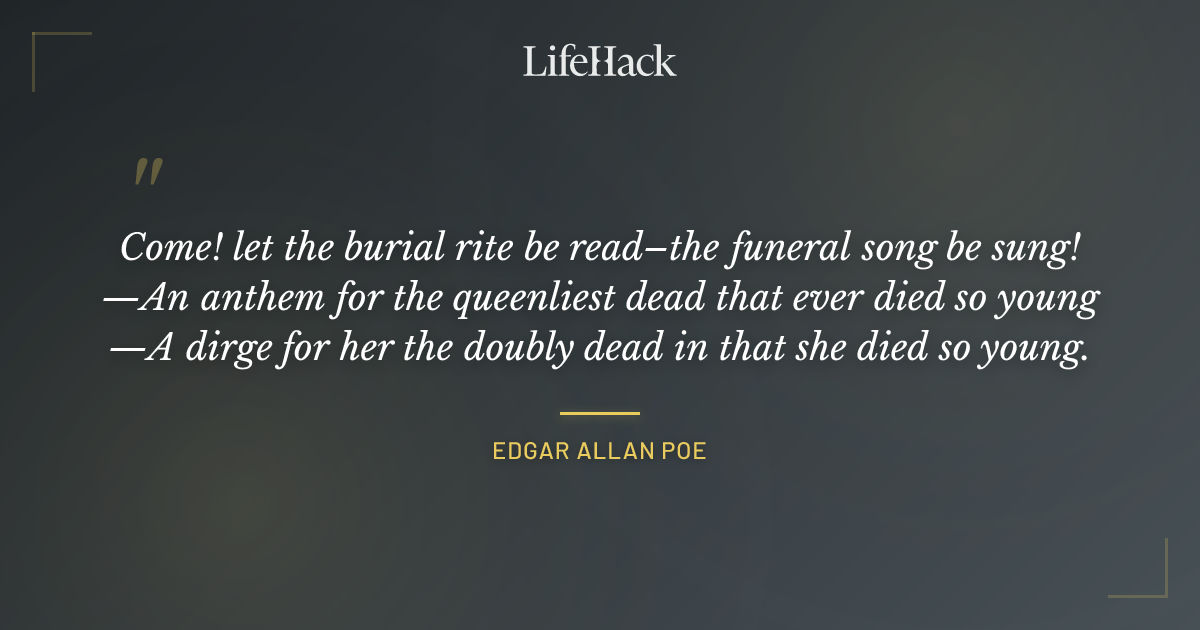 Quote by Edgar Allan Poe