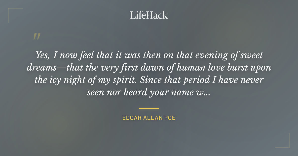 Quote by Edgar Allan Poe