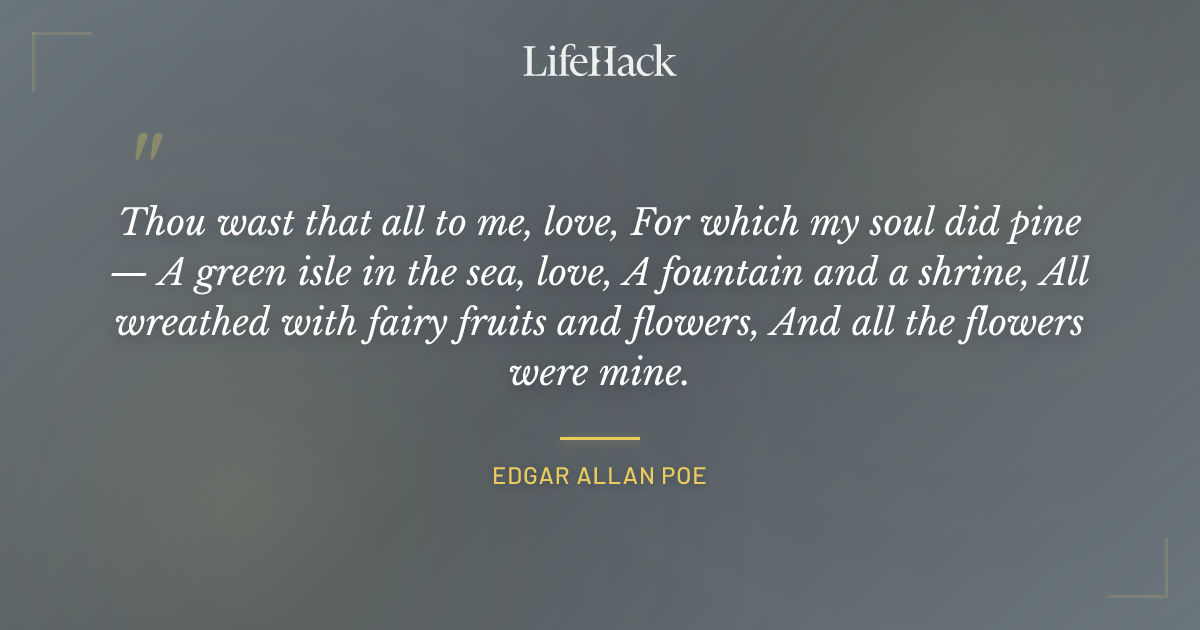 Quote by Edgar Allan Poe
