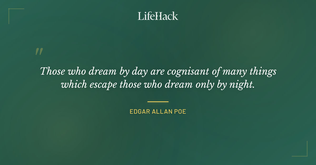 Quote by Edgar Allan Poe