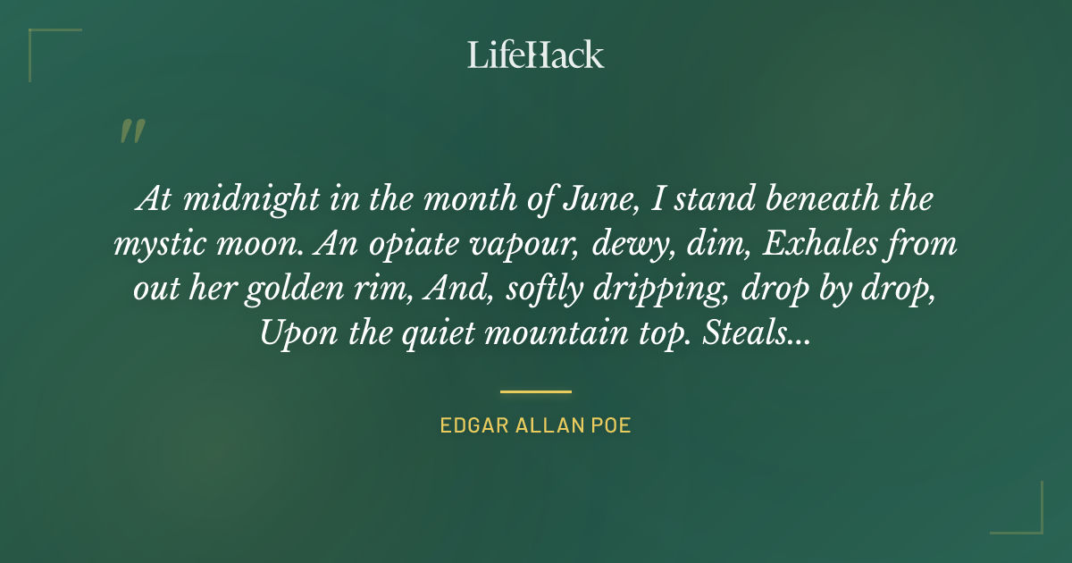 Quote by Edgar Allan Poe