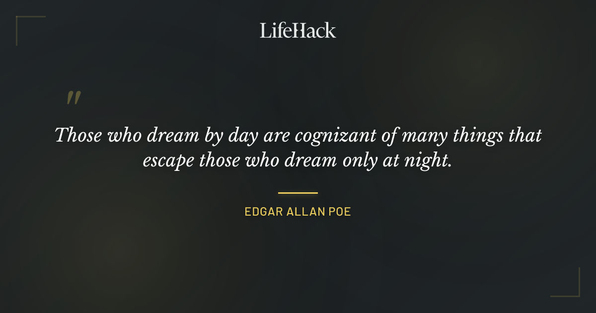 Quote by Edgar Allan Poe