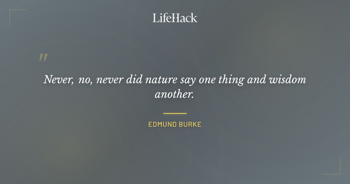 Quote by Edmund Burke