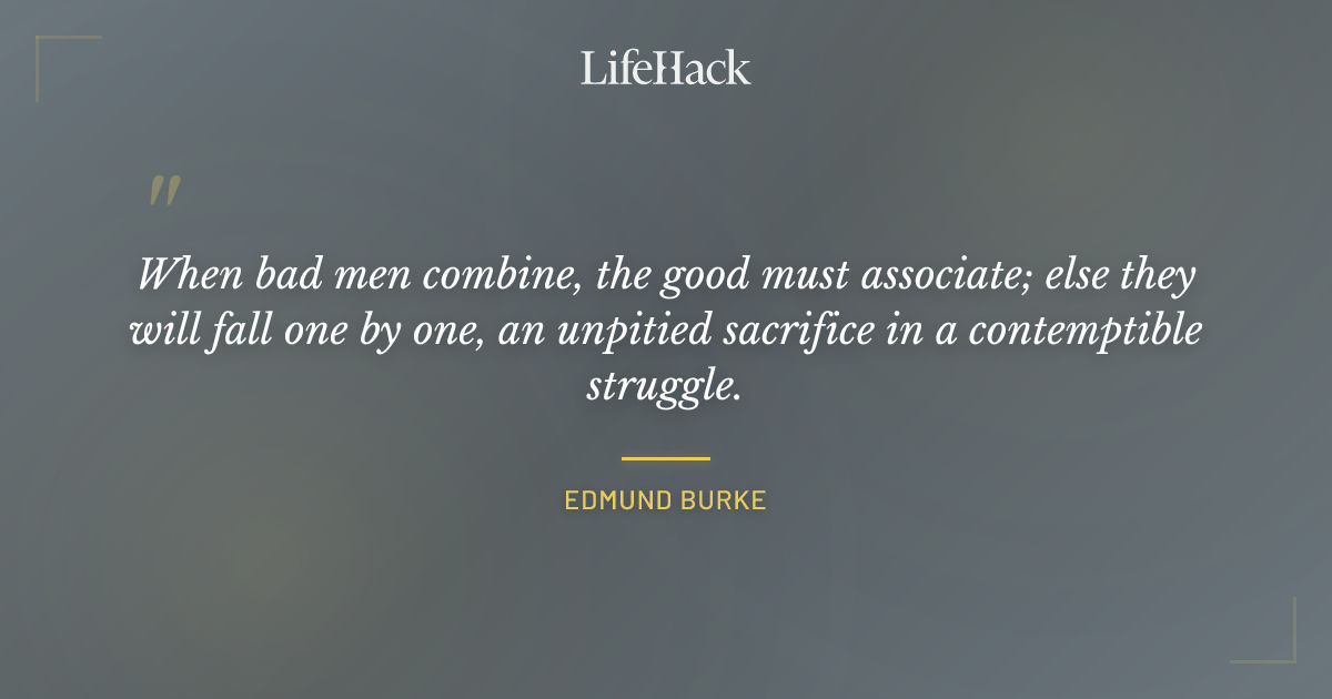 Quote by Edmund Burke