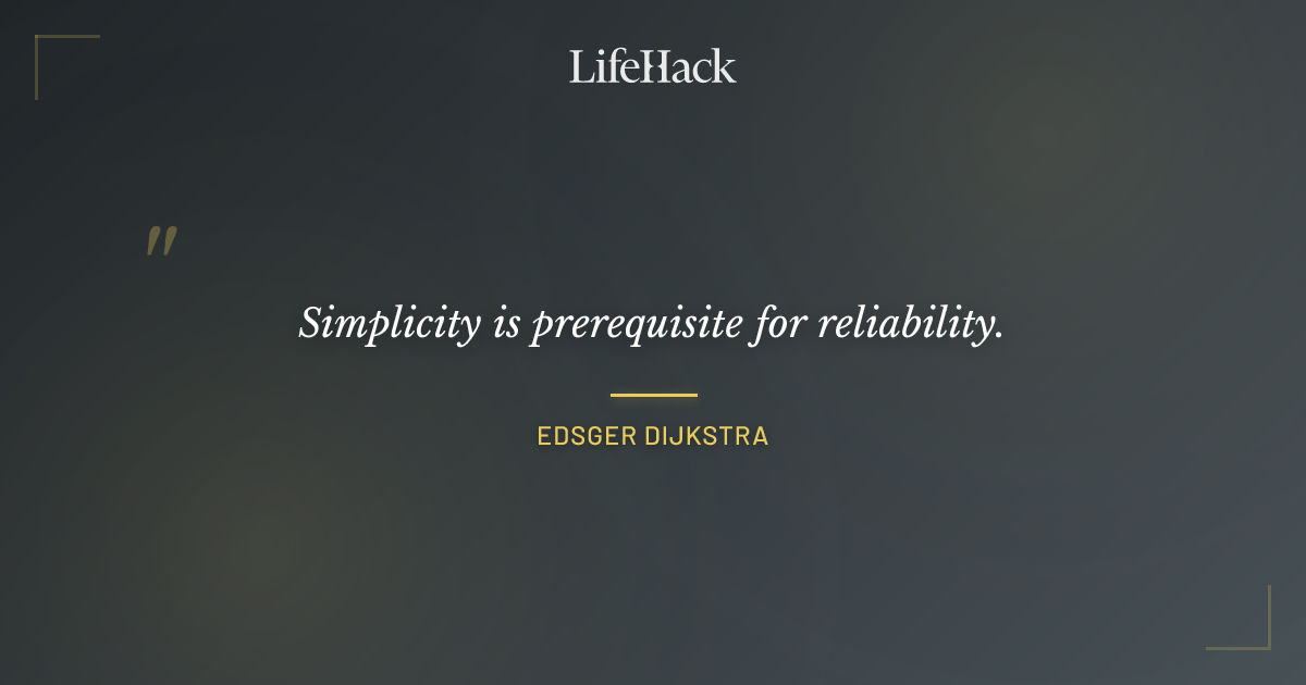Quote by Edsger Dijkstra