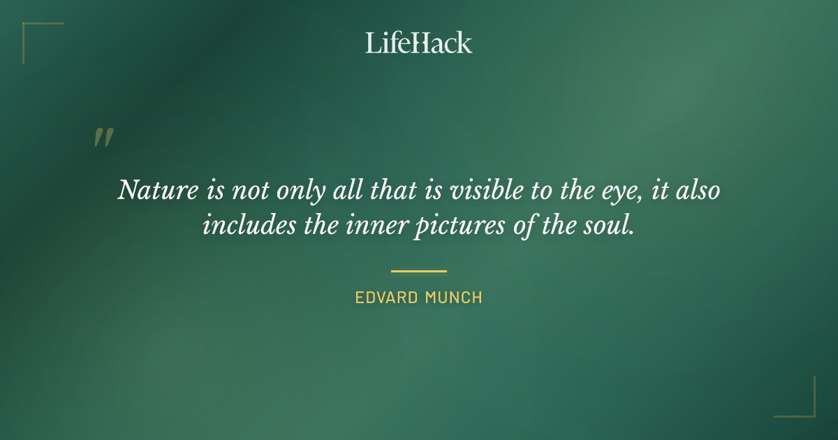 Quote by Edvard Munch