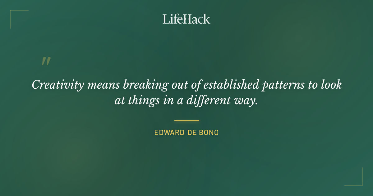 Quote by Edward de Bono