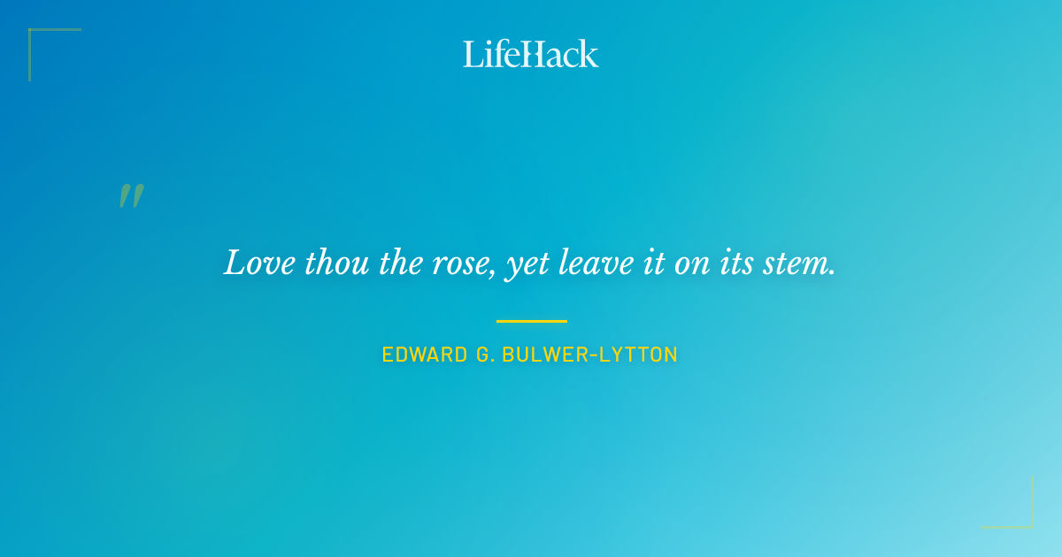 Quote by Edward G. Bulwer-Lytton