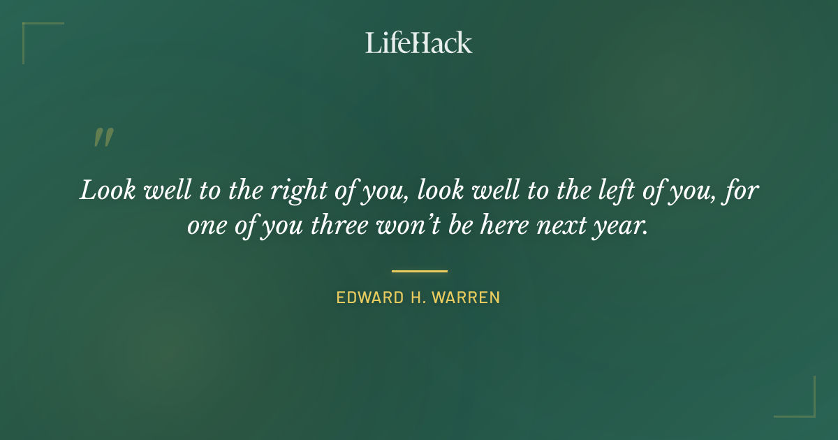 Quote by Edward H. Warren