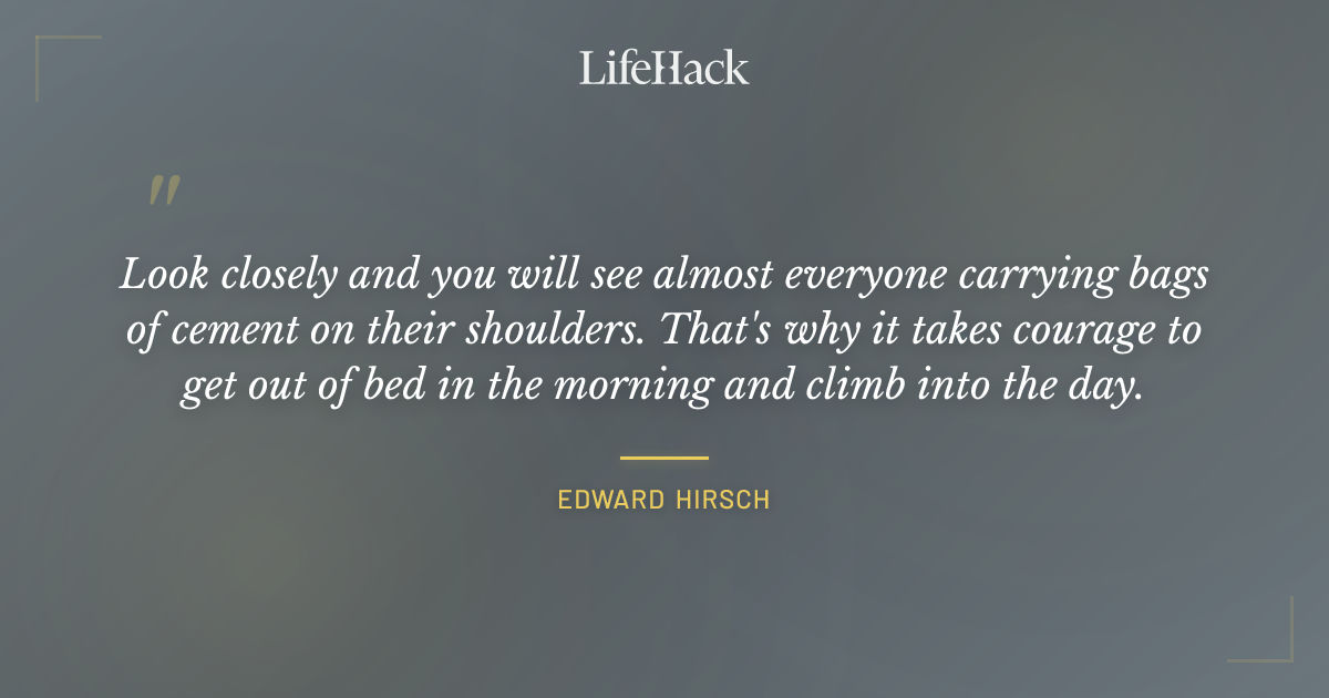 Quote by Edward Hirsch