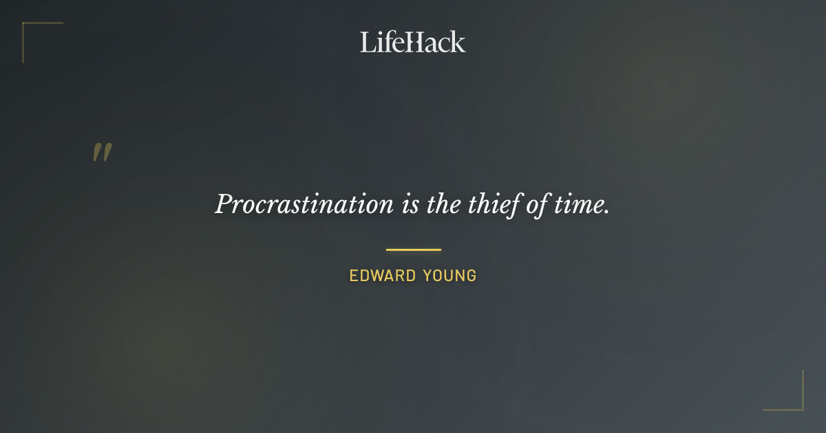 Quote by Edward Young