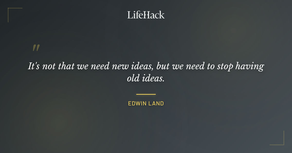 Quote by Edwin Land