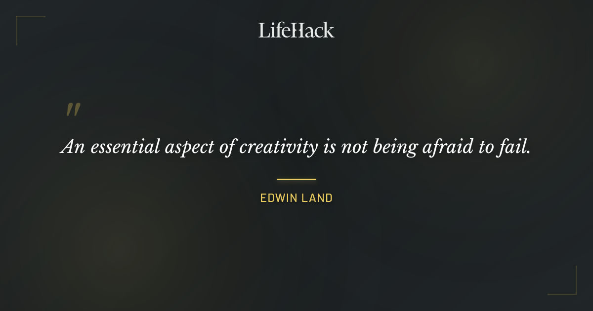 Quote by Edwin Land