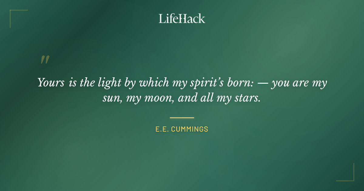 Quote by E.E. Cummings