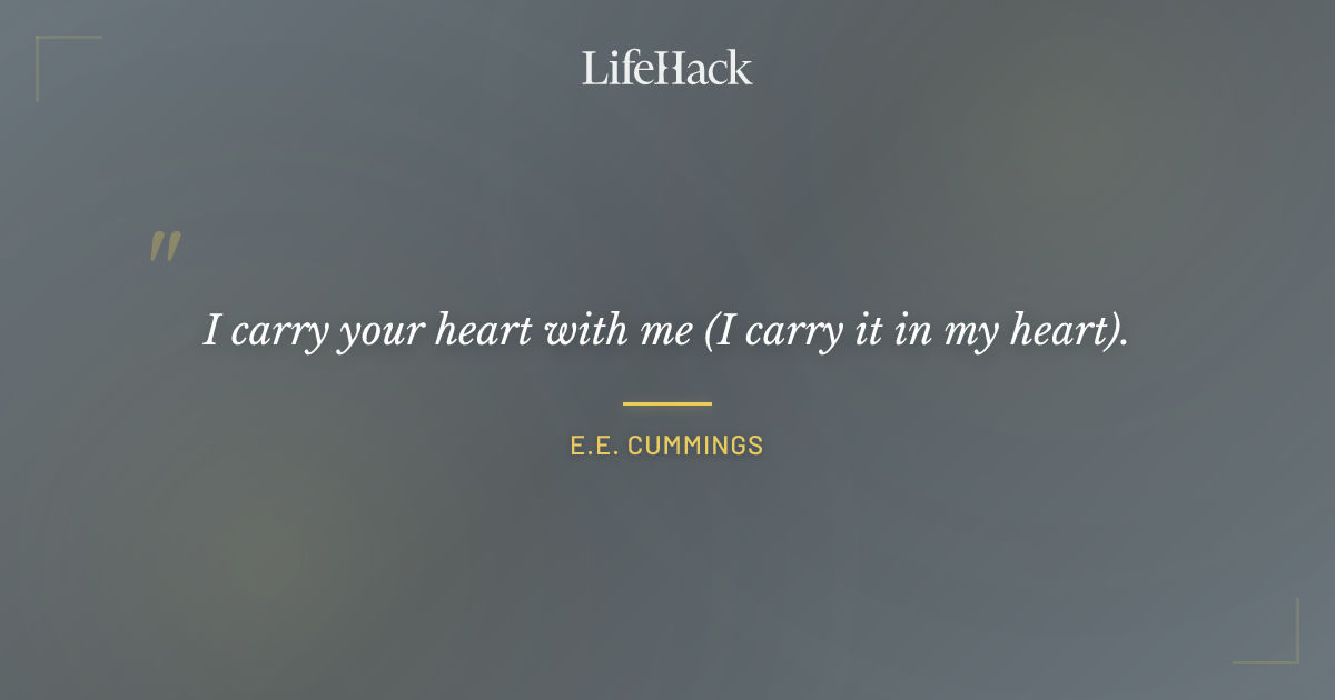 Quote by E.E. Cummings