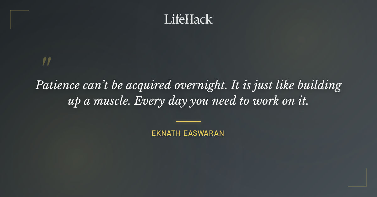 Quote by Eknath Easwaran