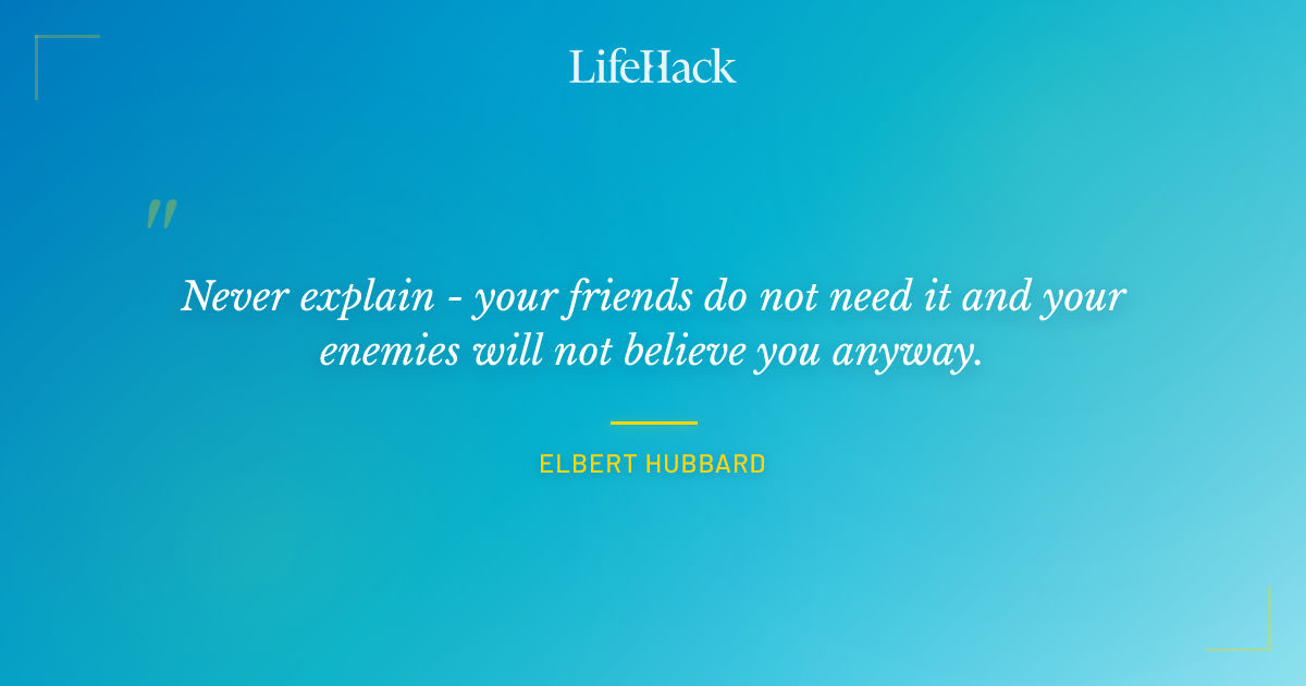 Quote by Elbert Hubbard