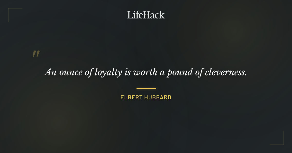Quote by Elbert Hubbard