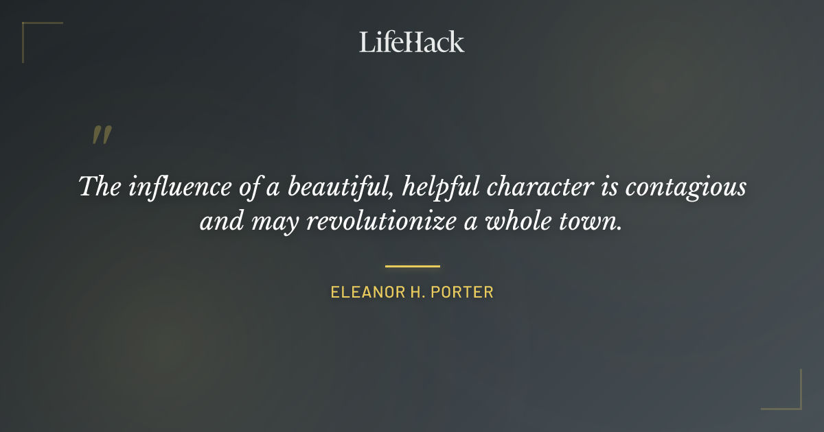 Quote by Eleanor H. Porter