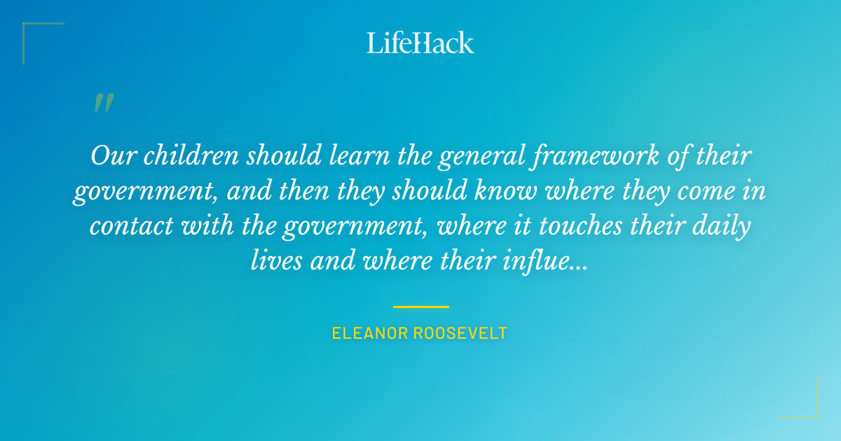 Quote by Eleanor Roosevelt