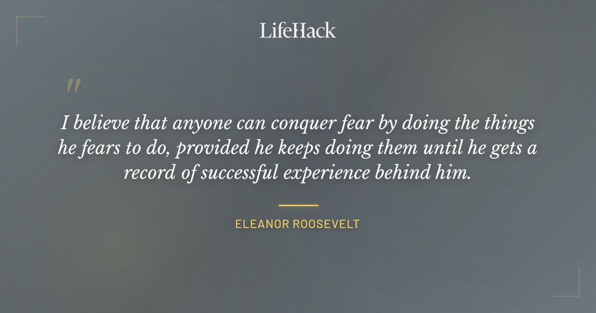 Quote by Eleanor Roosevelt