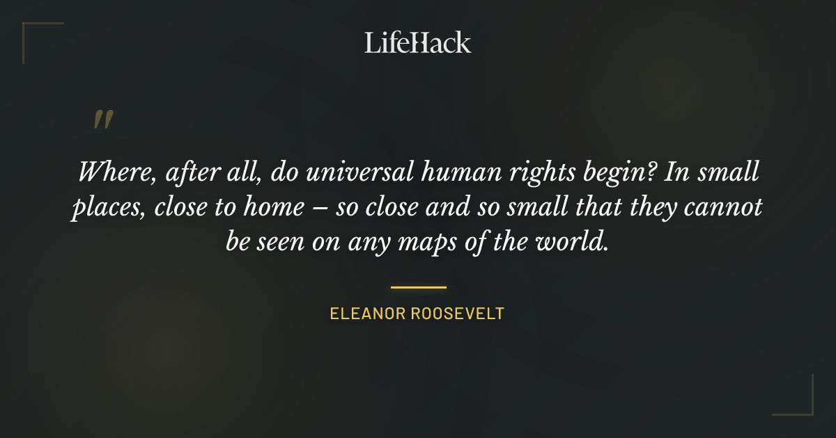 Quote by Eleanor Roosevelt