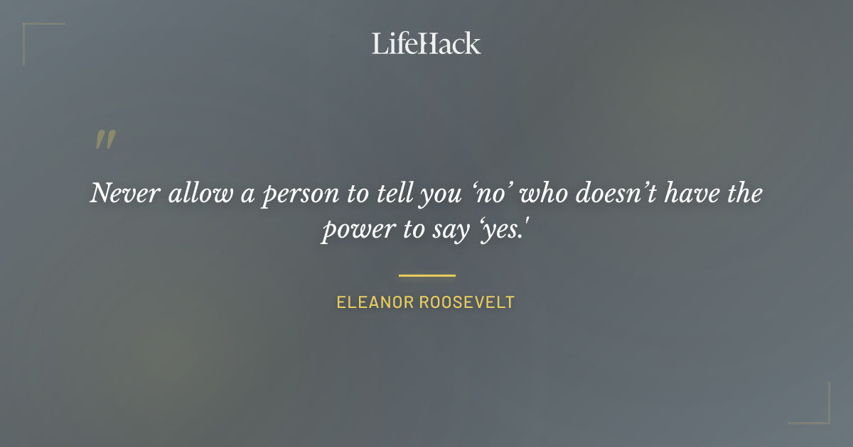 Quote by Eleanor Roosevelt