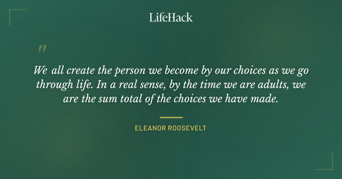 Quote by Eleanor Roosevelt