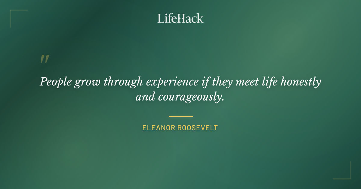 Quote by Eleanor Roosevelt