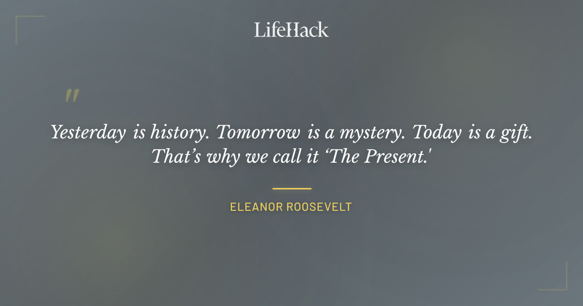 Quote by Eleanor Roosevelt