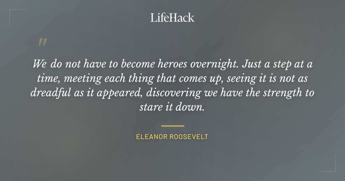 Quote by Eleanor Roosevelt