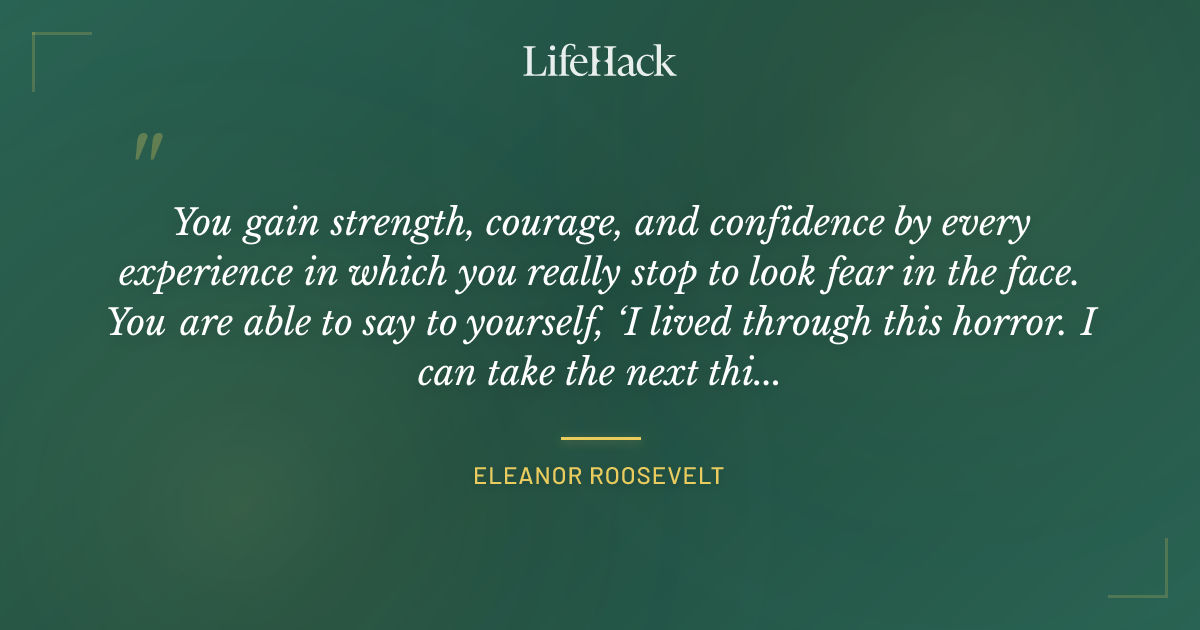 Quote by Eleanor Roosevelt