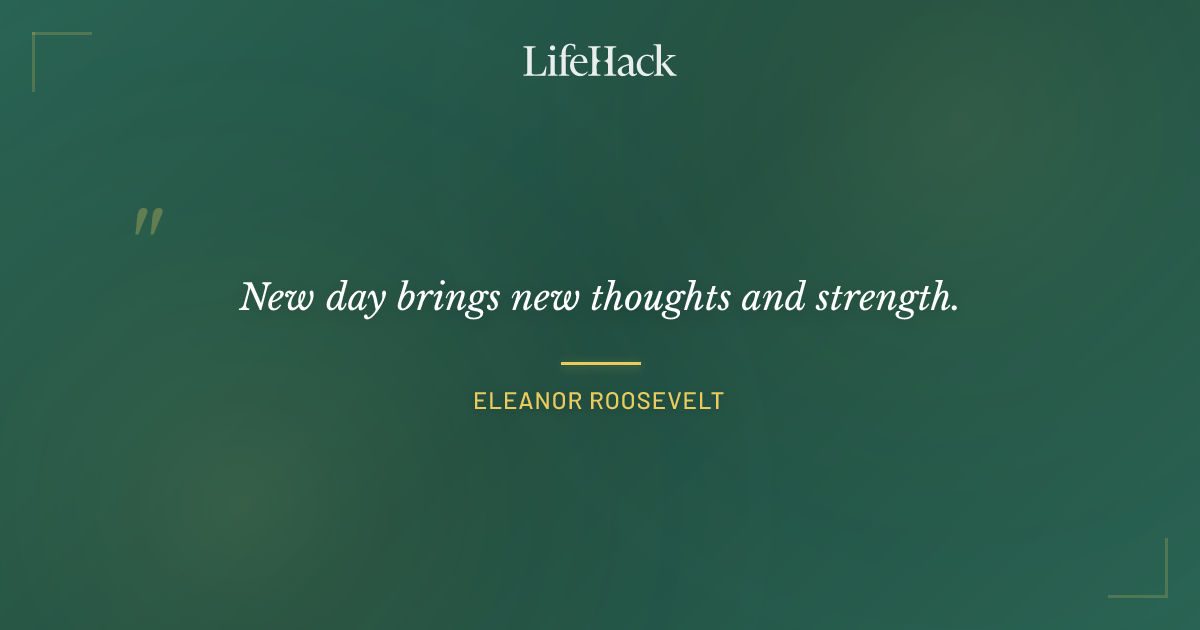 Quote by Eleanor Roosevelt