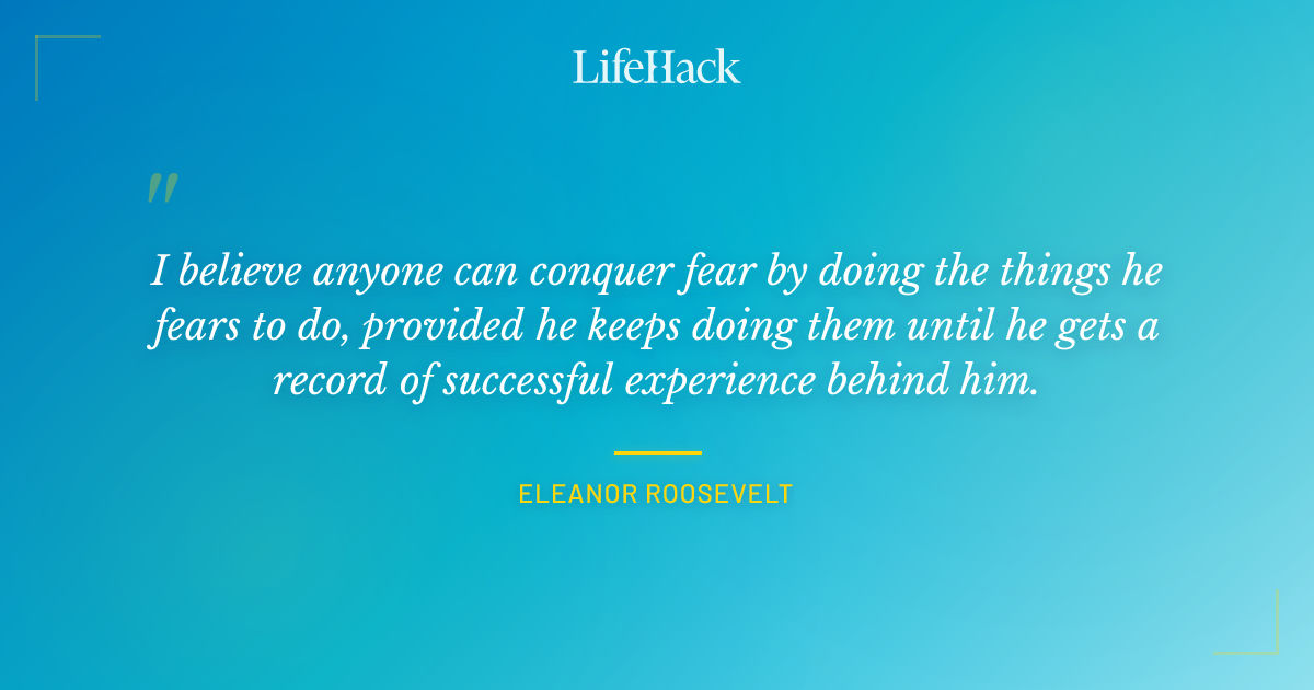 Quote by Eleanor Roosevelt